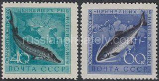 1959 Sс 2246-2247 Protection of sea fauna. Scott 2222-2223