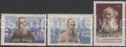 1960 Sc 2404-2406. 50 anniversary from the date of death L.N.Tolstoy. Scott 2391-2393