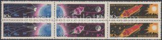 1963 Sc 2756-2761. Day of astronautics. Scott 2732a-2732f