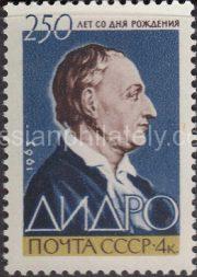 1963 Sc 2830. 250th Birth Anniversary of Denis Diderot. Scott 2784