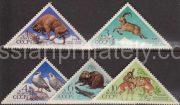 1973 Sc 4187-4191. Animals from Nature Reserves. Scott 4093-4097