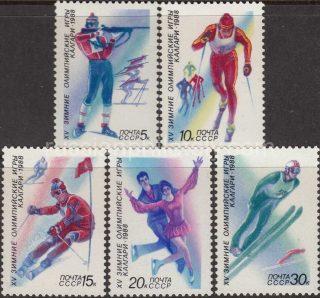 1988 Sc 5840-5844 Olympic Games Scott 5627-5631
