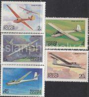 1983 Sc 5299-5303 History of Soviet Gliders Scott 5118-5122