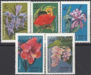1971 SC 4012-4016 Tropical Flowers Scott 3924-3928