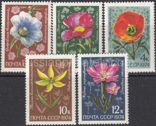1974 Sc 4351-4355 Mountain flowers Scott 4269-4273