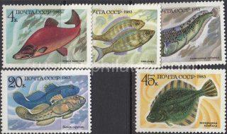 1983 Sc 5346-5350 Fishes Scott 5164-5168