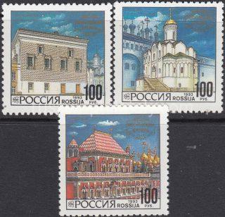 1993 Sc 121-123 Architecture of the Moscow Kremlin Scott 6175-6177