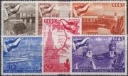 1947 Sc 1067-1072 10th Anniversary of the Moscow-Volga canal Scott 1147-1152