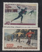 1952 Sc 1584-1585(1) Winter Sports Scott 1617-1618