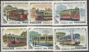 1996 Sc 274-279 Centenary of First Russian Tramway Scott 6315-6320