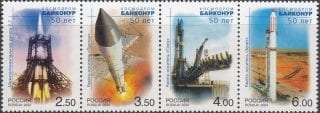 2004 Sc 988-991 Cosmodrome Baikonur Scott 6874