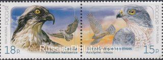 2014 Sc 1878-1879 Joint issue of Russia & DPRK. Birds Scott 7575