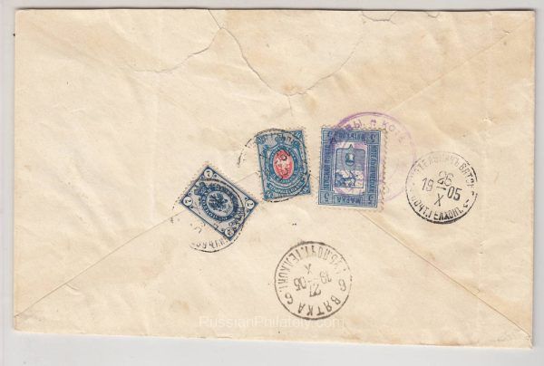 1905 Kotelnich to Vyatka zemstvo cover 1905 Kotelnich to Vyatka zemstvo cover