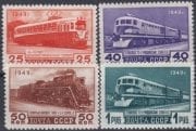 1949 Sc 1377-1380(1) Soviet transport Scott 1411-1414