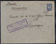 1915 Orenburg Gov to Kopenhagen Censormark