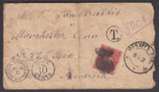 1909 Yurburg to Manchester USA. Postage Due. 1909 Yurburg to Manchester USA. Postage Due.