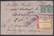 1915 Yalta to Philadelphia, Censormark
