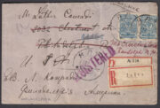 1915 Yalta to Philadelphia, Censormark 1915 Yalta to Philadelphia, Censormark