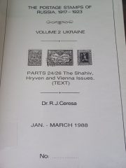 Ceresa. The Postage Stamps of Russia 1917-1923 Vol. 2. Ukraine. Parts 24-26 (Text) Ceresa. The Postage Stamps of Russia 1917-1923 Vol. 2. Ukraine. Parts 24-26 (Text)