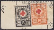 1905 Russo-Japanese war. Red Cross 5+10 kop. 1905 Russo-Japanese war. Red Cross 5+10 kop.