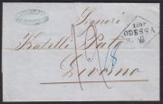 1857 Odessa to Livorno Italy. Dobin 57.1.15 1857 Odessa to Livorno Italy. Dobin 57.1.15