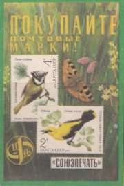 1981 Pocket calendar. Birds - protectors of the forest 1981 Pocket calendar. Birds - protectors of the forest