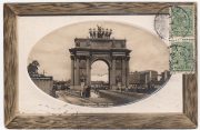 1910 St. Petersburg Narva bridge postcard. St. Petersburg to Moline