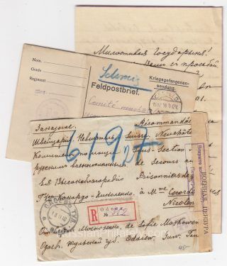 1916 Odoev to Switzerland.  Bureau of Assistance to Russian POW