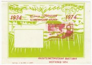 1974 Mogilev #3 Proof w/ inverted background. 40th Anniversary of Chelyuskin Flight Philatelic Exhibition