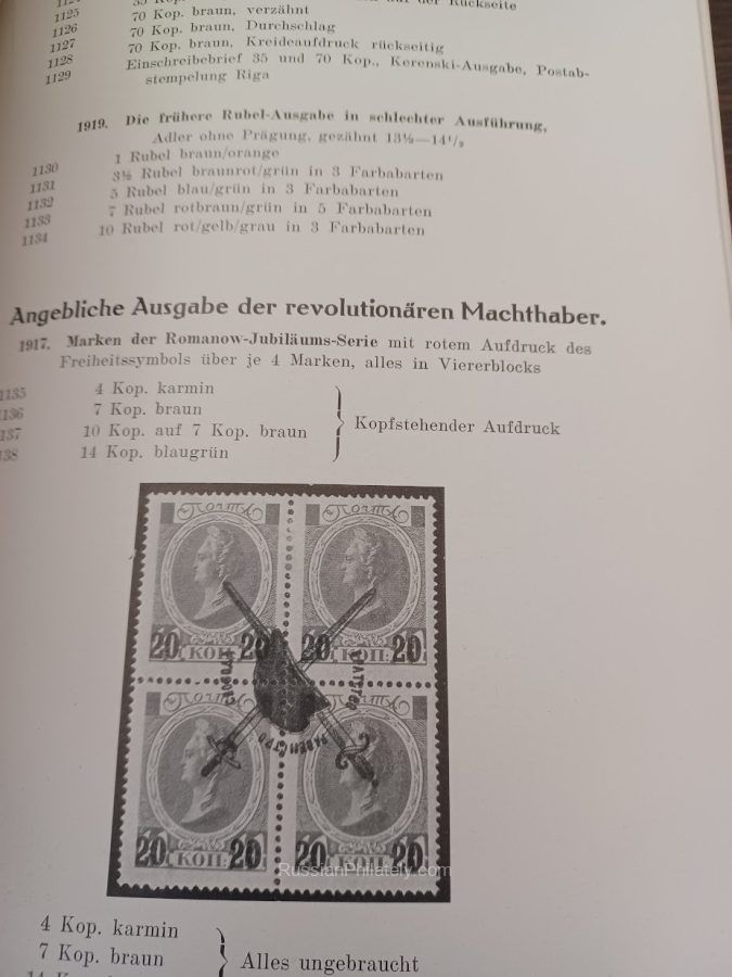 Russland Sonder-Katalog. Die Sammlung fes Baron Carl von Scharfenberg Russland Sonder-Katalog. Die Sammlung fes Baron Carl von Scharfenberg