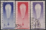 1933 Sc 341-343 Stratosphere Balloon Flight Scott C37-C39