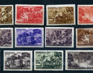 1947 Sc 1122-1132 Post-war reconstruction of the national economy Scott 1172-82